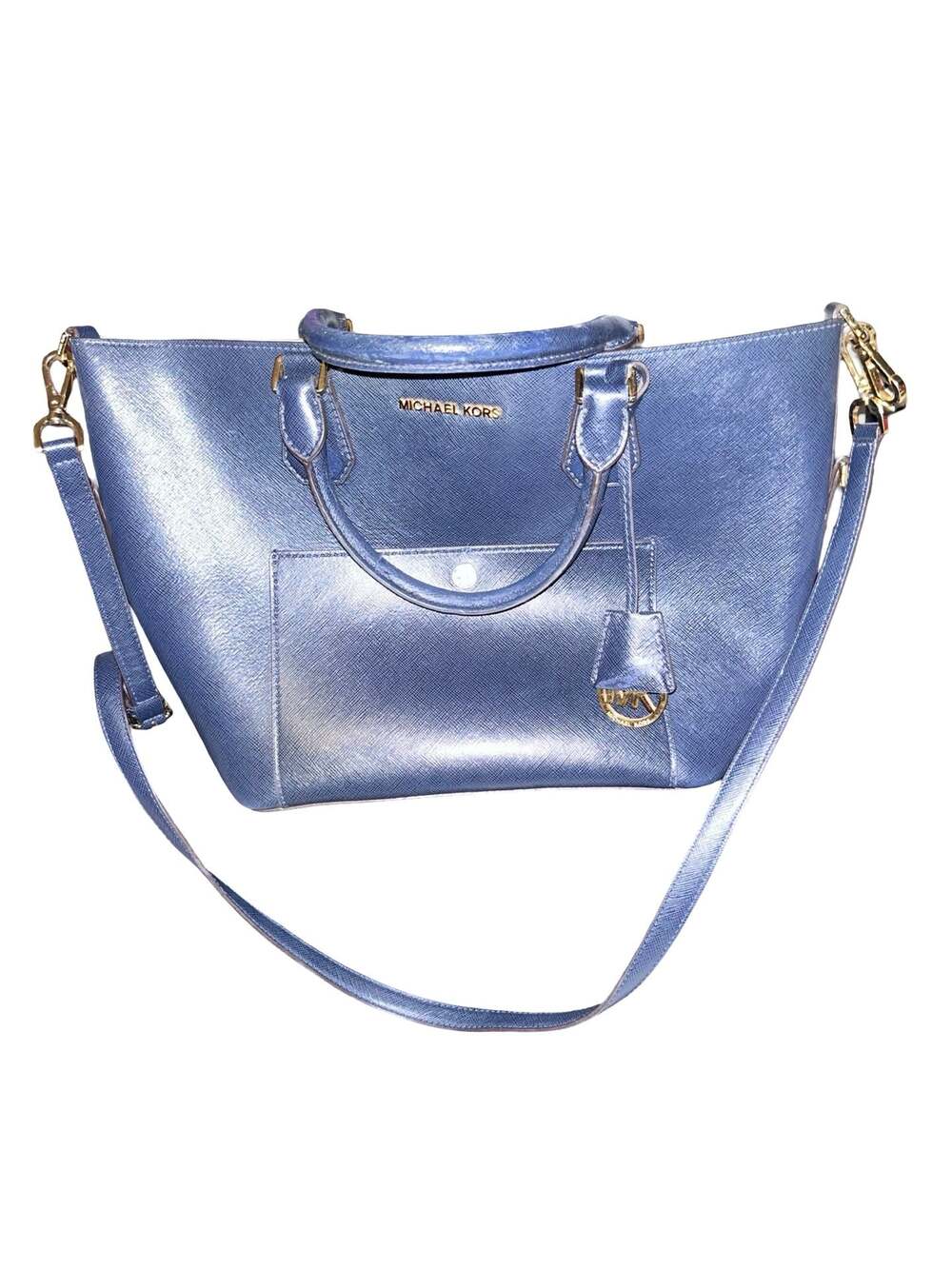 Michael Kors Saffiano Leather Handbag with Shoulder Strap